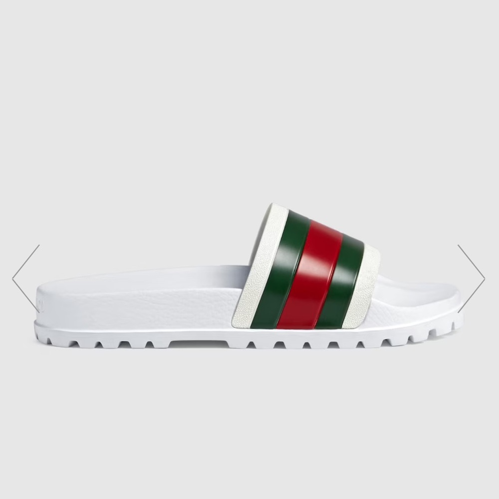 gucci web slide sandals